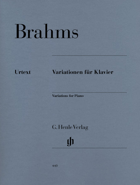 Brahms - Variationen für Klavier - (Piano) afbeelding 2