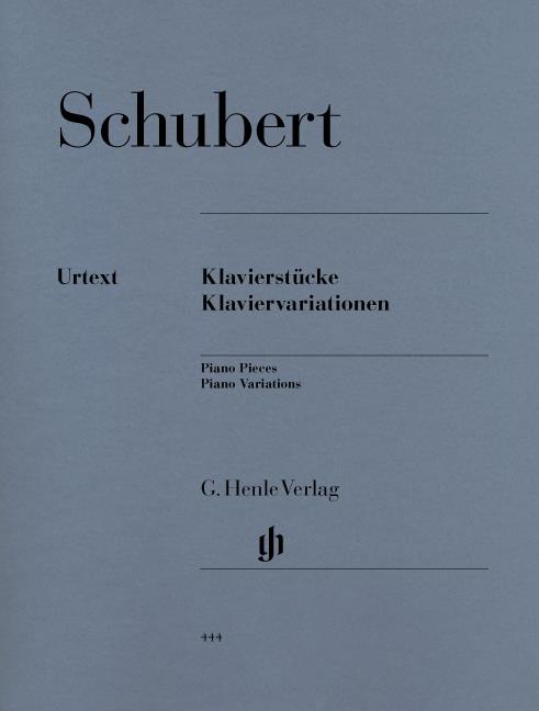 Schubert - Piano Pieces - Piano Variations (Henle Urtext Edition) - (Piano)
