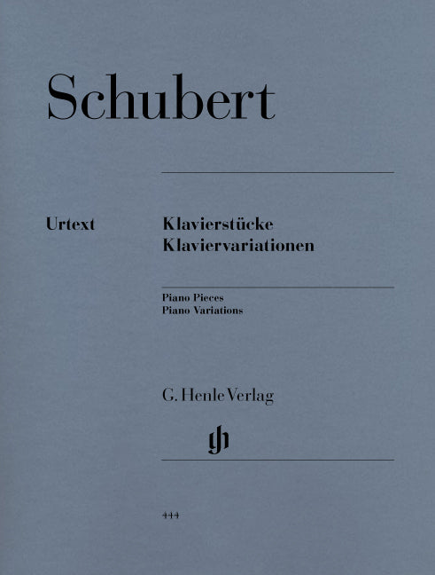 Schubert - Piano Pieces - Piano Variations (Henle Urtext Edition) - (Piano) afbeelding 2