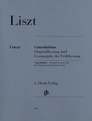 Liszt - Consolations (mit Erstausgabe der Frühfassung) (Henle) - (Piano)