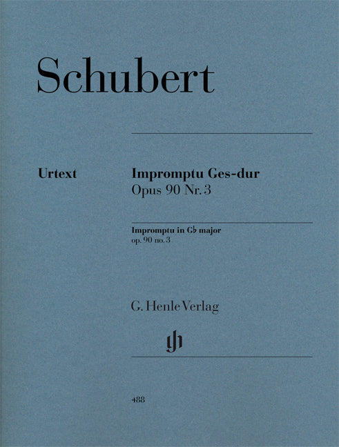Schubert - Impromptu In G Flat Op.90 No.3 D899 (Urtext) - (Piano) afbeelding 2