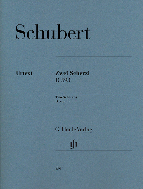 Schubert - 2 Scherzi B flat major and D flat major D 593 - (Piano) afbeelding 2