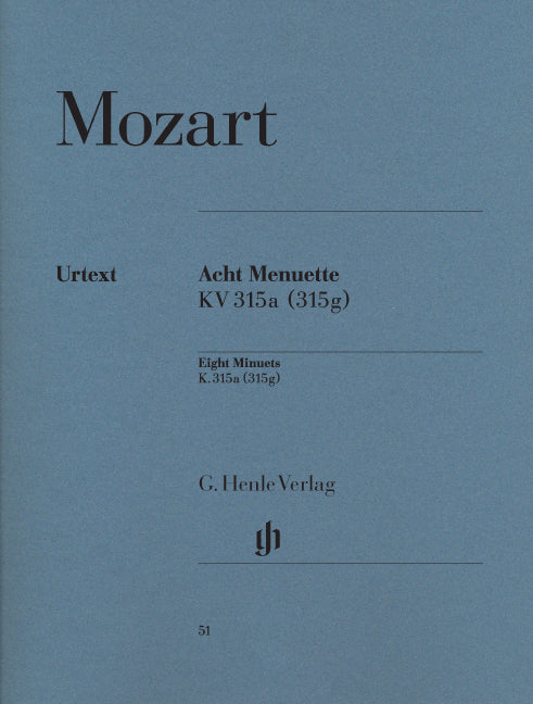 Mozart - Eight Minuets KV 315a - (Piano) afbeelding 2