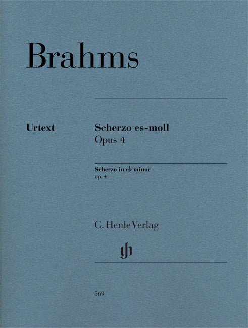 Brahms - Scherzo e flat minor op. 4 - (Piano) afbeelding 2