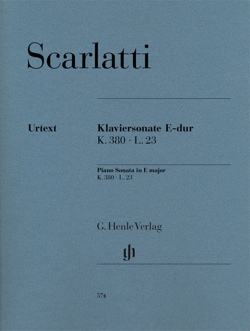 Scarlatti - Klaviersonate E-dur K. 380, L. 23 - (Piano) afbeelding 2