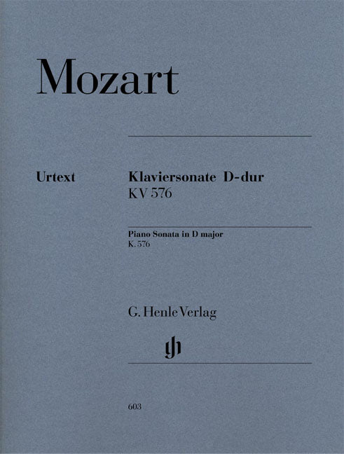 Mozart - Piano Sonata D major KV 576 - (Piano) afbeelding 2