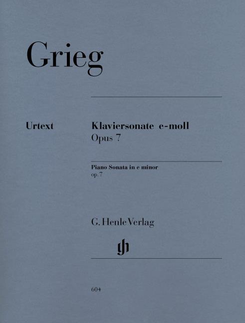 Grieg - Sonata In E Minor Op.7 (Urtext Edition) - (Piano)