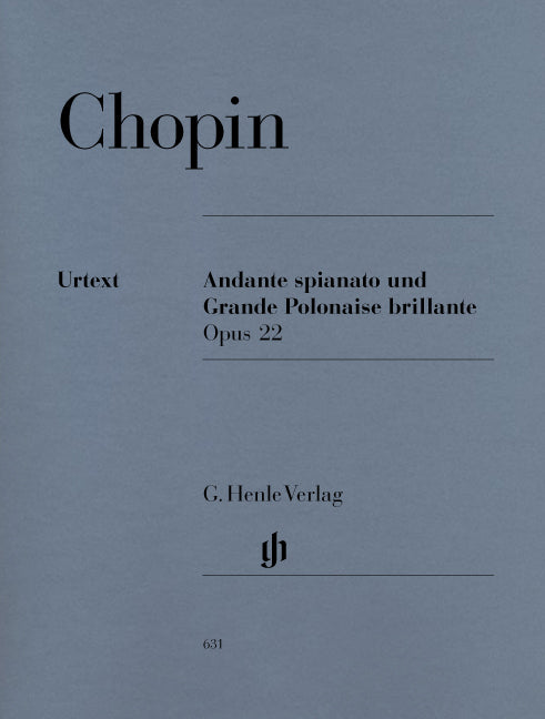 Chopin - Andante Spianato Und Grande Polonaise Brillante E Flat Op.22 (Henle Urtext Edition) - (Piano) afbeelding 2
