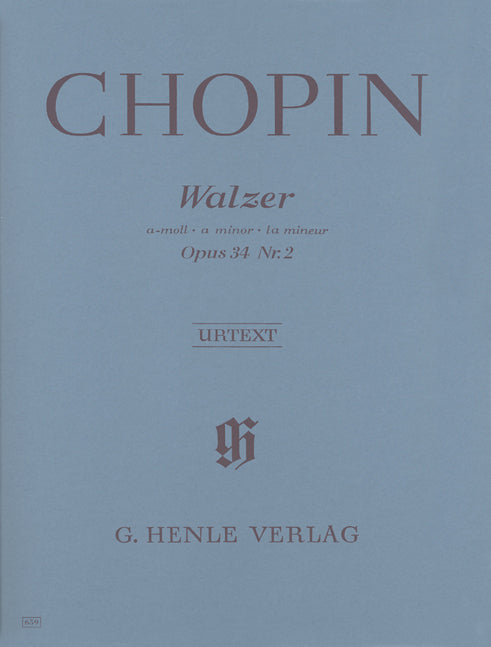 Chopin - Walzer A-Moll Op. 34 No. 2 - (Piano) afbeelding 2