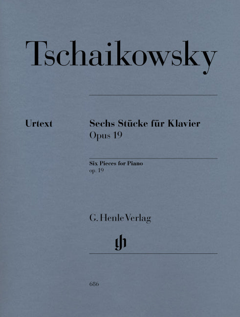 Tchaikovsky - Sechs Stucke fur Klavier Op. 19 - (Piano) afbeelding 2