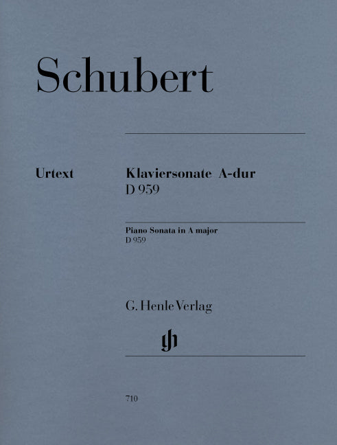 Schubert - Piano Sonata In A D.959 (Urtext Edition) - (Piano) afbeelding 2