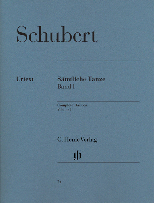 Schubert - Samtliche Tanze Band I (Urtext) - (Piano) afbeelding 2