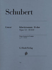 Schubert - Piano Sonata in D Op.53 (Henle Verlag) - (Piano)