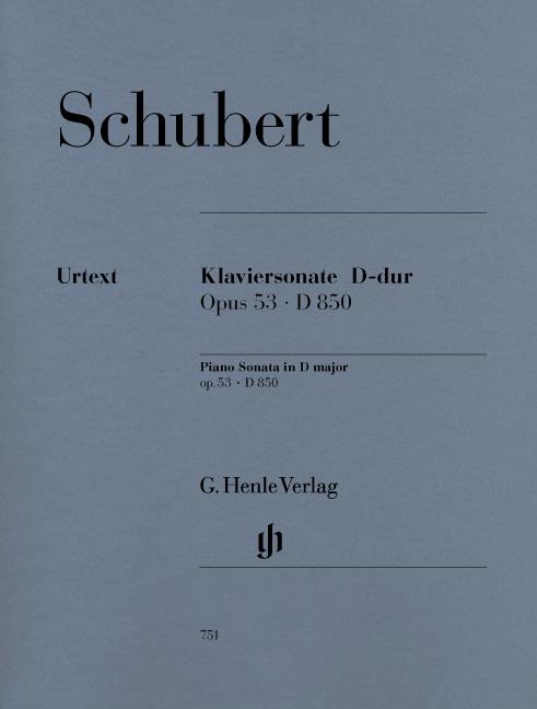 Schubert - Piano Sonata in D Op.53 (Henle Verlag) - (Piano)