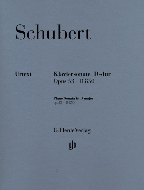 Schubert - Piano Sonata in D Op.53 (Henle Verlag) - (Piano) afbeelding 2