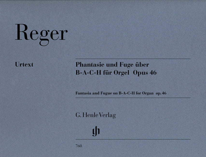 Reger - Fantasy and Fugue on B-A-C-H op. 46 - (Orgel) afbeelding 2