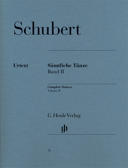 Schubert - Complete Dances - Volume II (Henle Urtext Edition) - (Piano) afbeelding 2