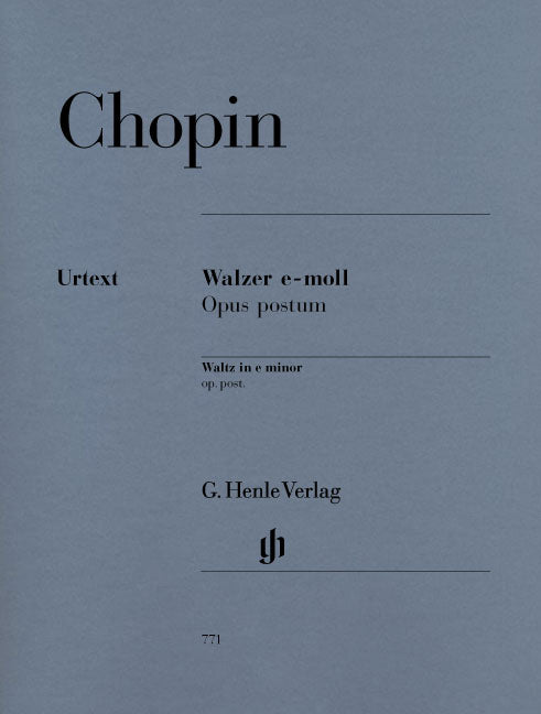 Chopin - Walzer E-Moll Opus Postum (Urtext) - (Piano) afbeelding 2