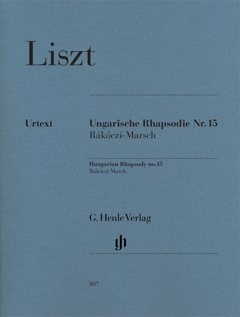 Liszt - Ungarische Rhapsodie Nr.15 - Rakoczi Marsch - (Piano) afbeelding 2