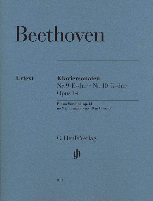 Beethoven - Piano Sonata No.9 And No.10 Op.14 (Henle Urtext Edition) - (Piano)