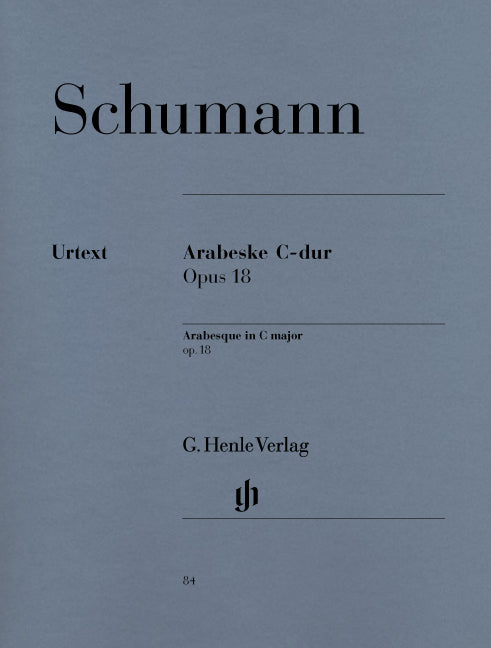 Schumann - Arabesque In C Op.18 (Urtext Edition) - (Piano) afbeelding 2