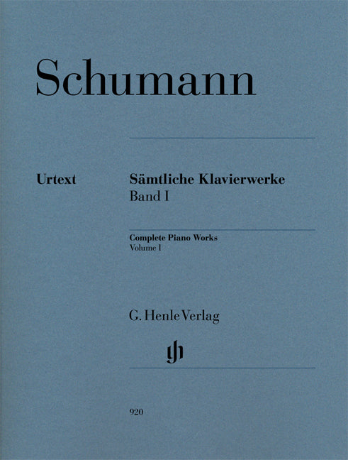 Schumann - Samtliche Klavierwerke Band I - (Piano) afbeelding 2