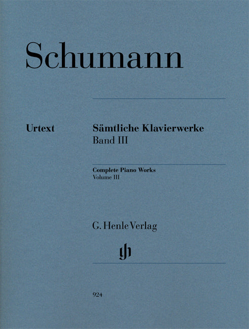 Schumann - Samtliche Klavierwerke Band III - (Piano) afbeelding 2