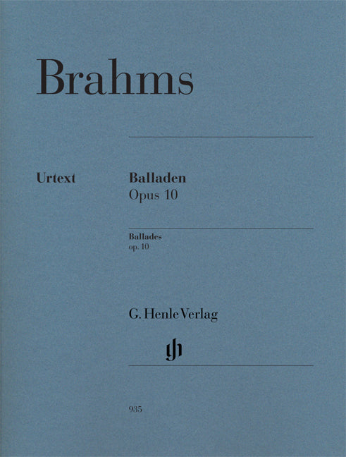 Brahms - Balladen Op 10 - (Piano) afbeelding 2