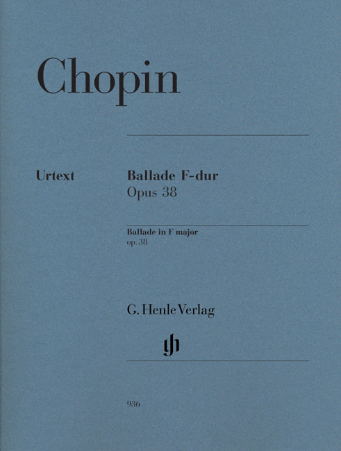 Chopin - Ballade F-Dur Opus38 - (Piano) afbeelding 2