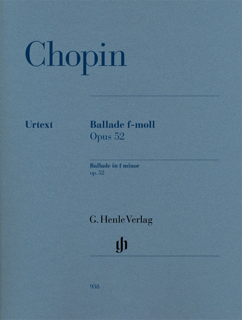 Chopin - Ballade F-Moll Opus 52 - (Piano) afbeelding 2