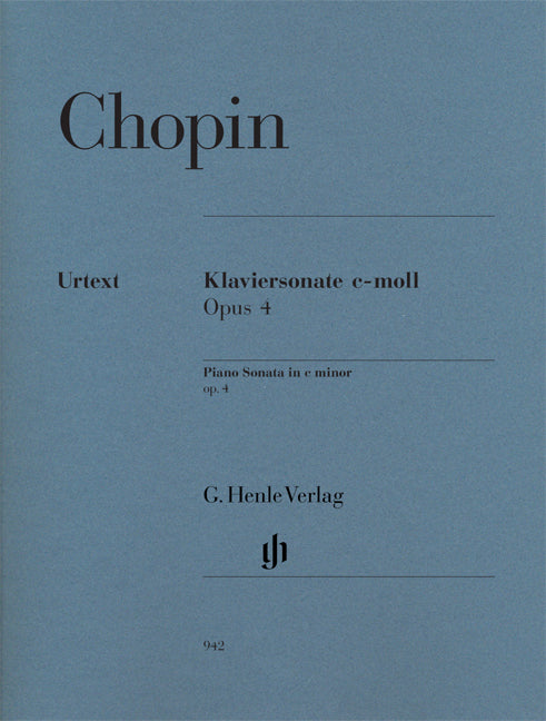 Chopin - Klaviersonate C-Moll Op 4 - (Piano) afbeelding 2