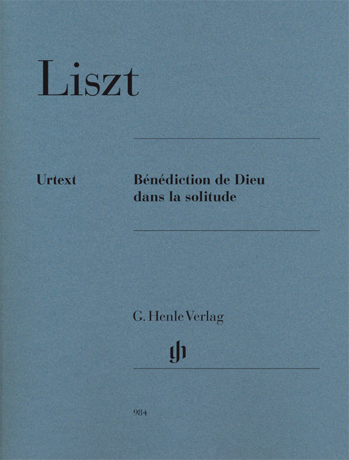 Liszt - Benediction De Dieue Dans La Solitude - (Piano) afbeelding 2