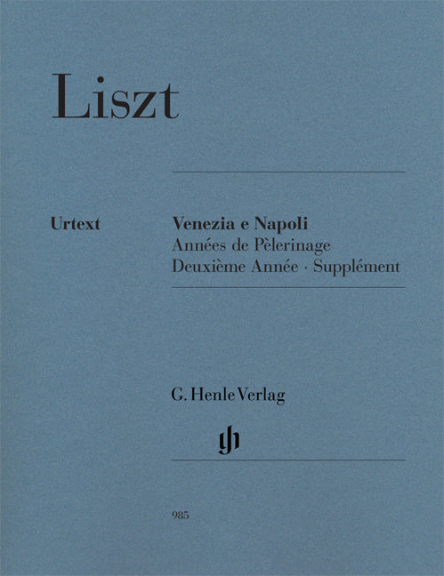 Liszt - Venezia E Napoli - (Piano) afbeelding 2