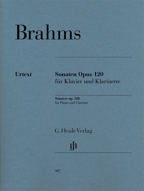 Brahms - Sonaten op. 120 fur Klarinette und Klavier - (Klarinet)