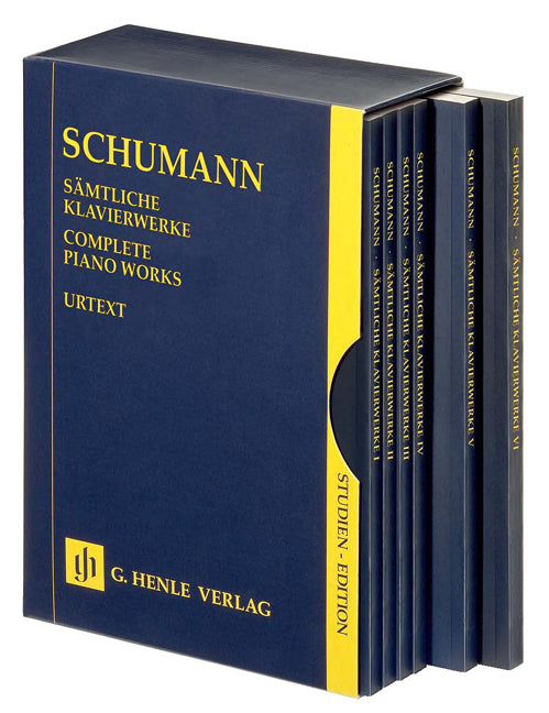 Schumann - Samtliche Klavierwerke 6 Bande In Cofanetto - (Piano) afbeelding 2