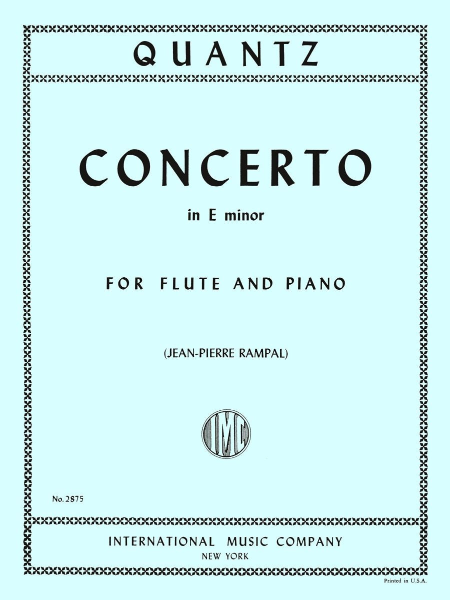 Quantz: Concerto E minor (Dwarsfluit, Piano)