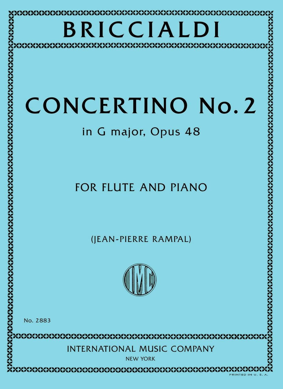 Briccialdi: Concertino No.2 G major op. 48 (Dwarsfluit, Piano)