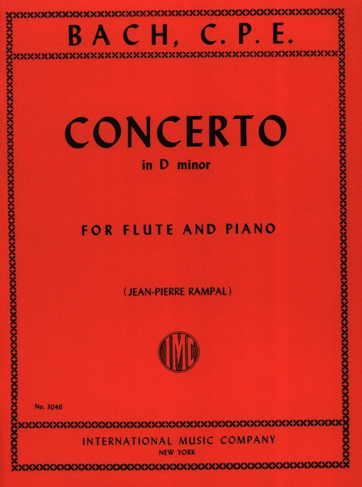 Bach: Concerto in D minor d-Moll (Dwarsfluit, Piano)