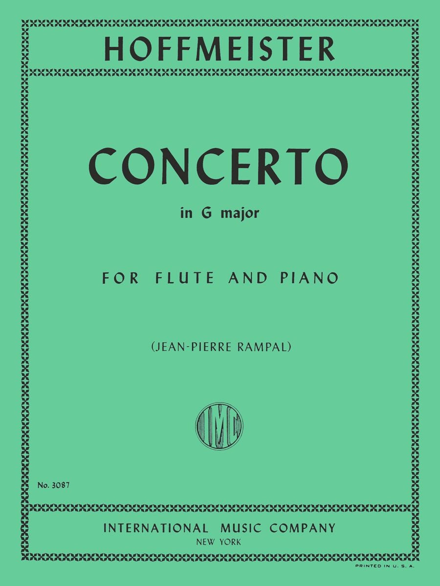 Hoffmeister: Concerto No. 8 G major (Dwarsfluit, Piano)