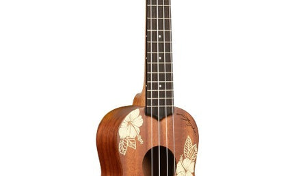 kala - Hibiscus Mahogany Soprano Ukulele