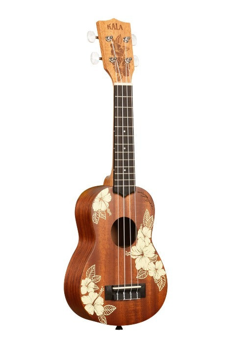 kala - Hibiscus Mahogany Soprano Ukulele