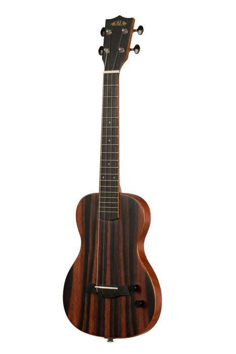 kala - Solid Body Electric Striped Ebony Tenor Ukulele