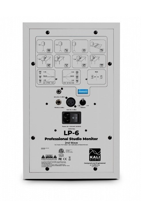 Kali Audio LP 6 White V2 active studio monitor afbeelding 2