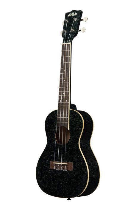 kala - Galaxy Black Sparkle Concert Ukulele with bag