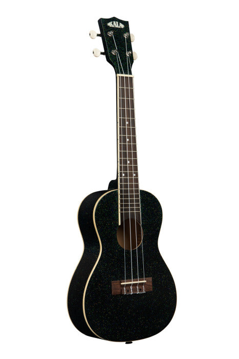 kala - Galaxy Black Sparkle Concert Ukulele with bag