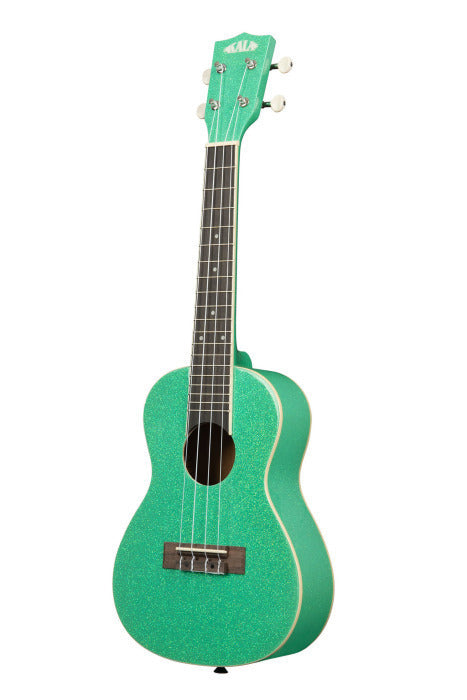 kala - Gatsby Green Sparkle Concert Ukulele with bag