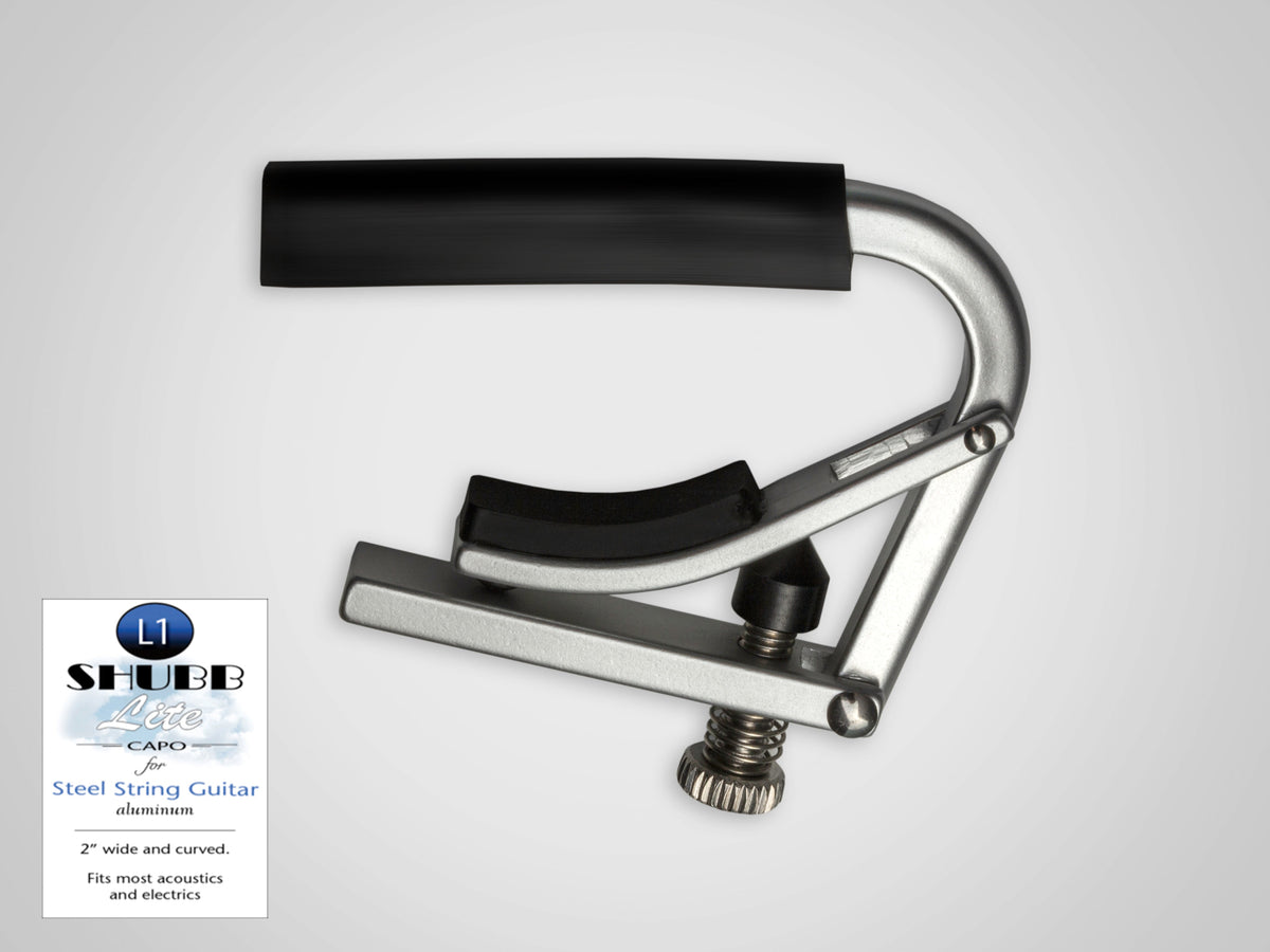 Shubb L1 Lite Capodastro voor Elektrische en Westerngitaar – Aluminium