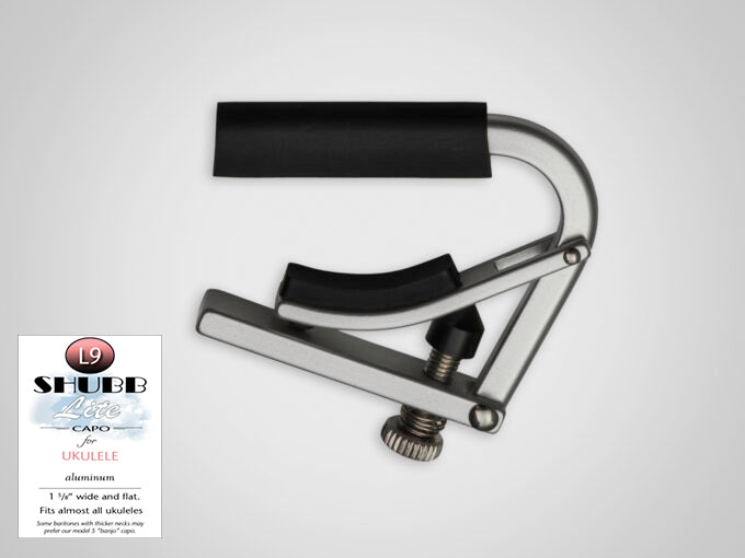 Shubb L9 Lite Capodastro voor Ukelele – Aluminium