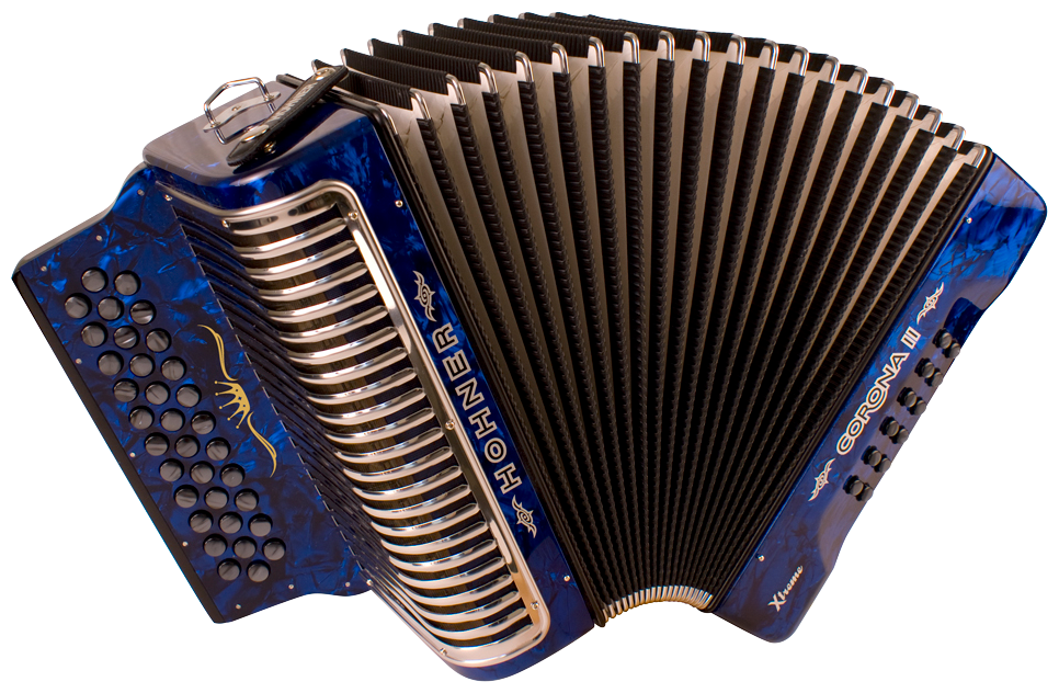 Hohner HOA5481 Accordeon, Corona II Xtreme, Donkerblauw, E/A/D