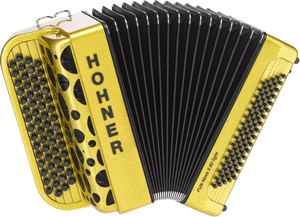 Hohner HOA6016 Accordeon, Fun Nova II 80 light, Goud/glitter, C-Griff